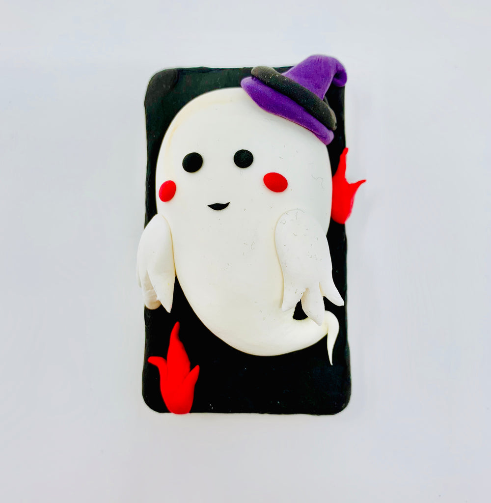 Make a Cute Ghost with Air Dry Clay