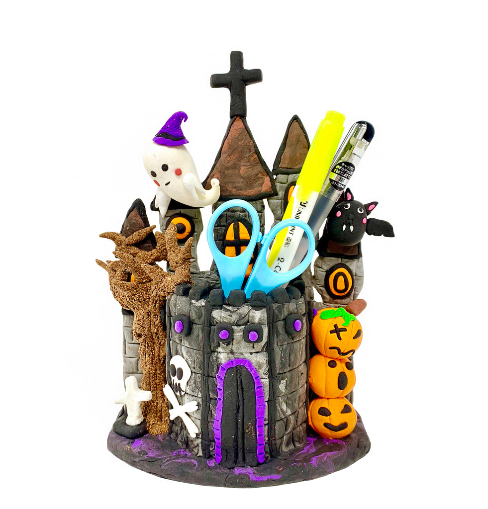 Make a Haunted Castle with Air Dry Clay
