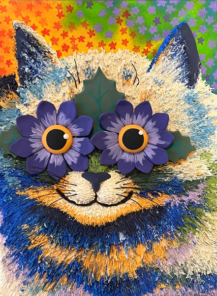 [June 22 - June 26] 『Classical Artwork with Air-Dry Clay on Canvas -『 Louis Wain: Kaleidoscope Pets』