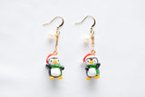 Christmas Penguin Hook Earrings