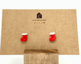 Christmas Stocking Stud Earrings