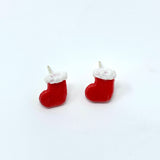 Christmas Stocking Stud Earrings