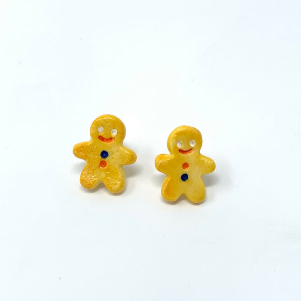 Gingerbread Man Stud Earrings