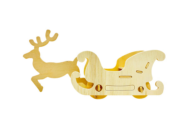Flying Reindeer with Sleigh