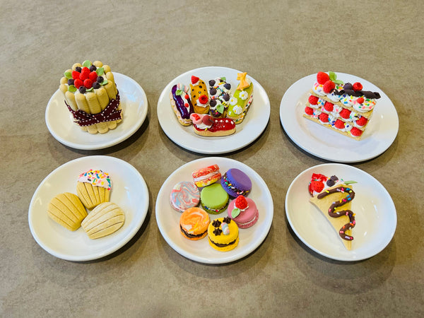[July 3 - 7] Food Passport (Europe) -  『 Air-Dry Clay Delicacies from: France, Spain, Italy 』: Make Your Own Miniature Desserts