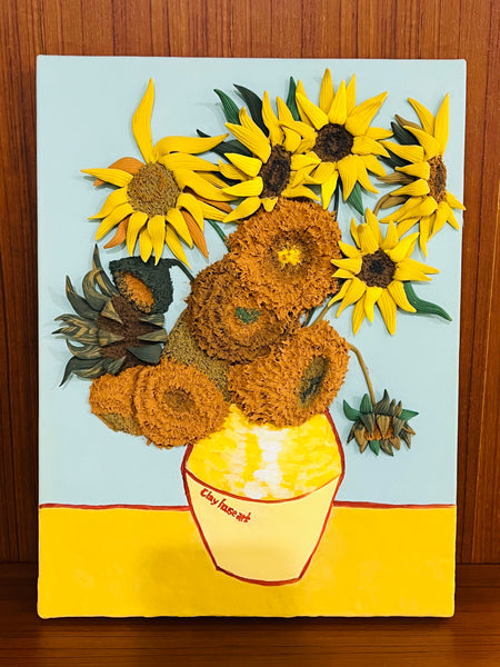 [July 31 - August 4] Classical Artwork with Air-Dry Clay -『 Van Gogh: Sunflowers 』